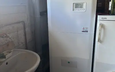 Installation d’une pompe à Chaleur Air/Eau TEAMAO Swell 8 kw Frisquet à MIONNAY